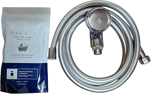 El kit de inicio de terapia cutánea para mascotas C02 incluye 10 tabletas, manguera, cabezal de ducha profesional y adaptador. Ideal para mascotas