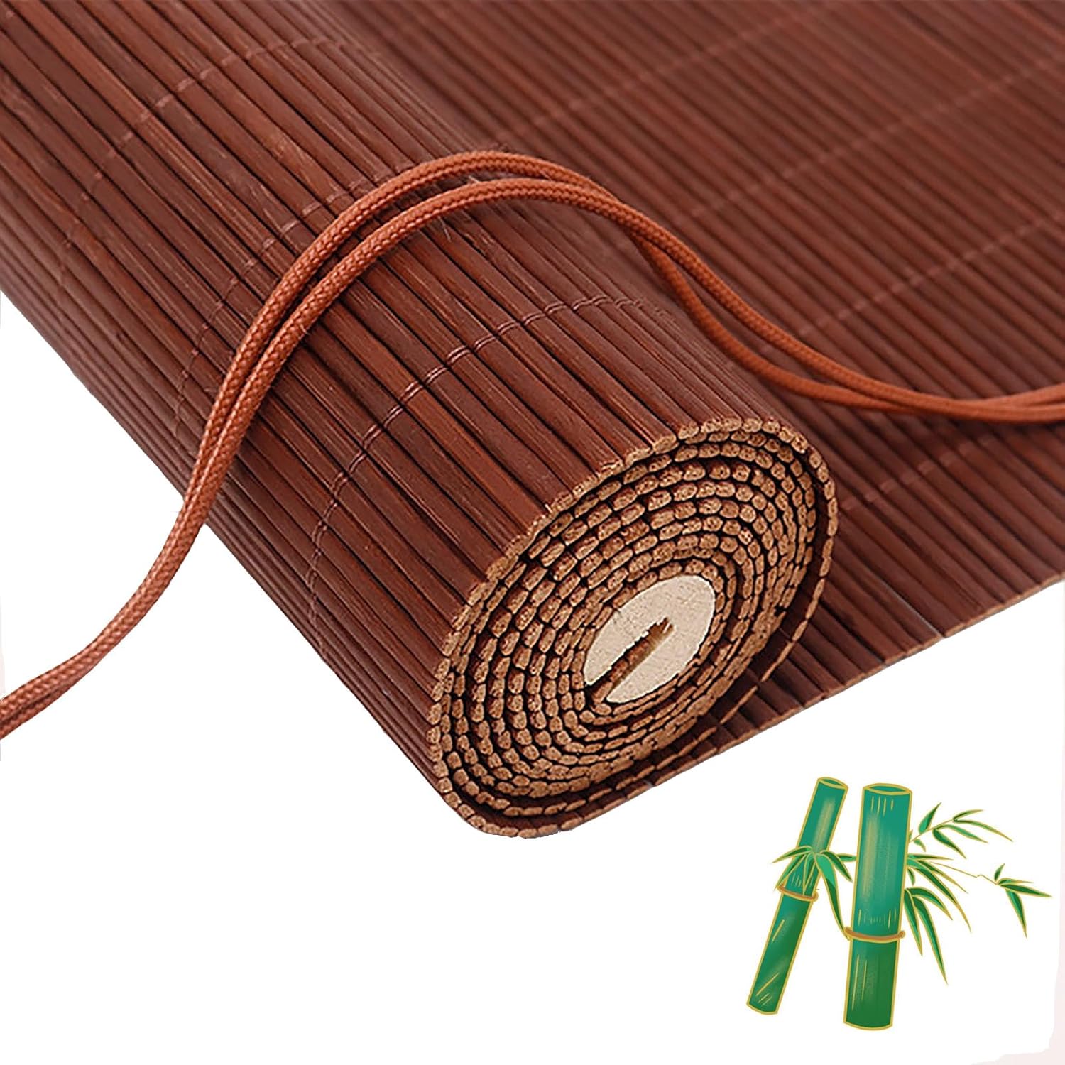 Bamboo Blinds for Windows, Outdoor Bamboo Shades for Patio, Bamboo Roman Shades