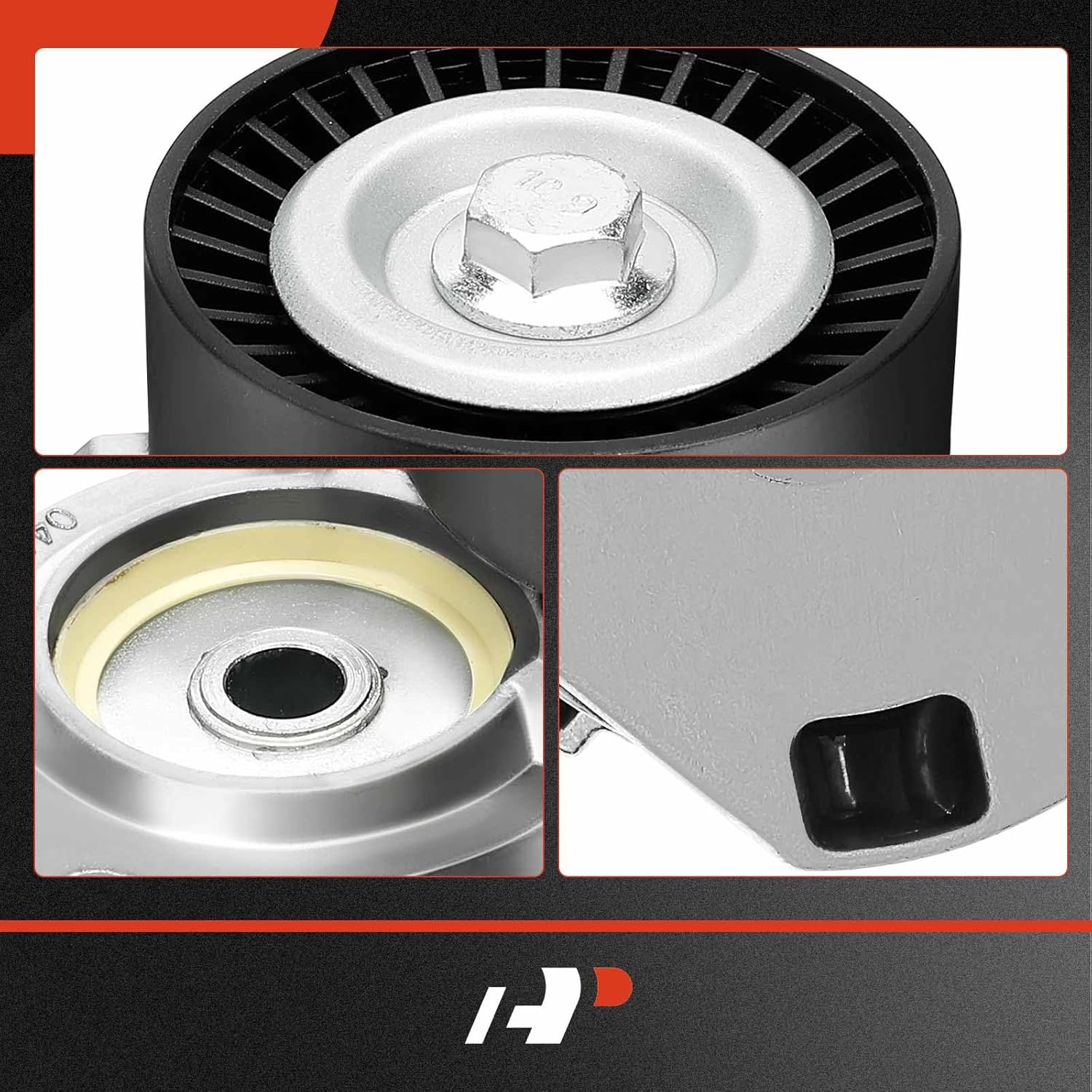 A-Premium Belt Tensioner Assembly with Pulley Compatible with Dodge Neon 2003-2005 &Chrysler PT Cruiser 2001-2010 2.4L, Replace# 04668509AB, 04668509AC