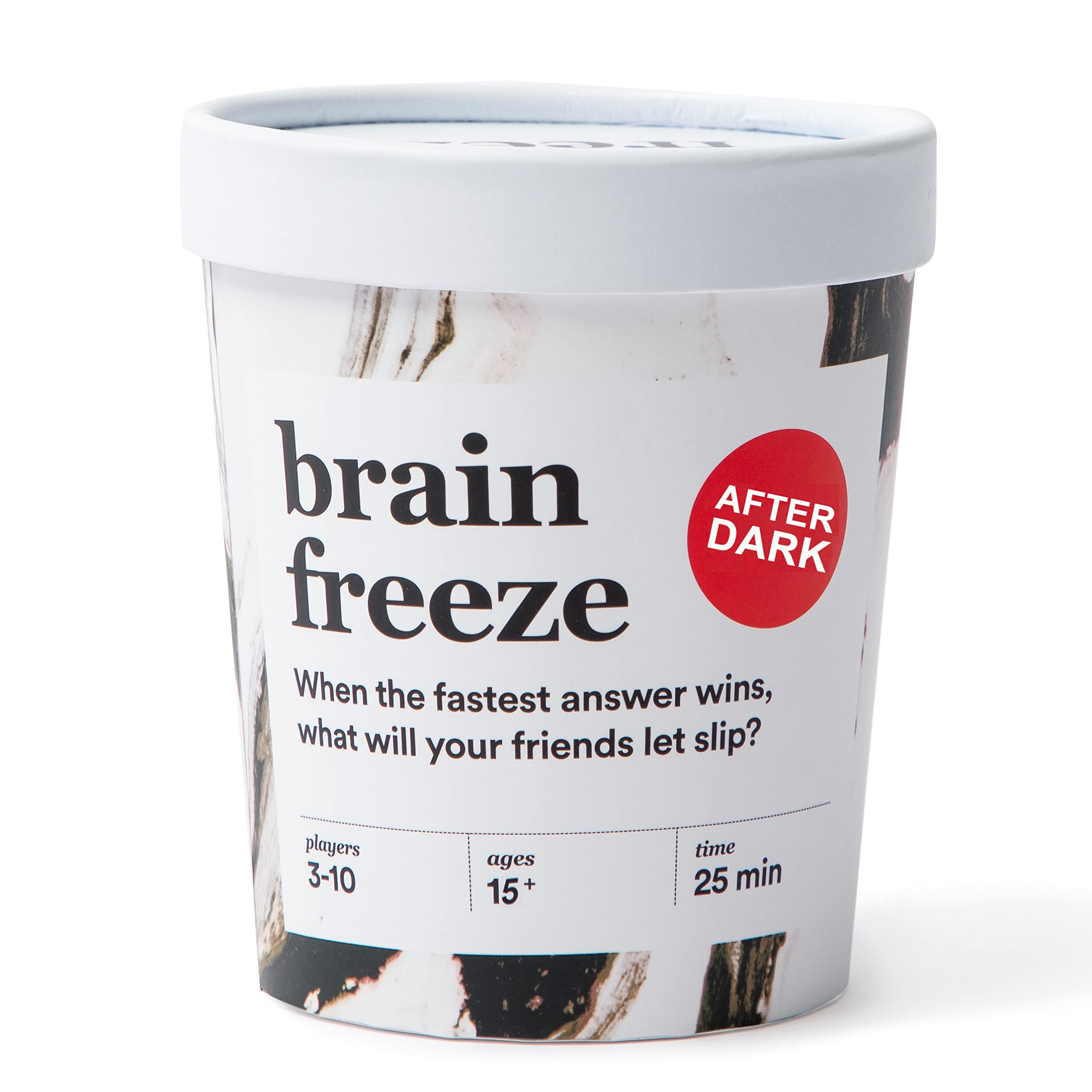 Player Ten BRAIN FREEZE Card Game: The Speak-Before-You-Think Party Game - After Dark Edition