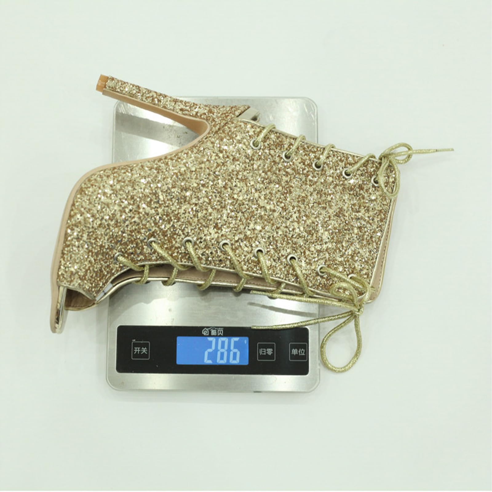 Yummsion Bottines à Strass Femmes,Bottines Cowboy Femme Strass Paillettes,Boots Femme Paillettes,Design Stylé Et éTincelant,Retoucher Forme Votre Jambe,pour Bureau L'éCole FêTes Rendez-Vous