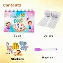 AKSHAYADHARA Montessori Busy Book for Toddlers 2–5 Years | Velcro Activity Book with Write & Erase Pages | Early Learning & Fine Motor Skills Preschool Educational Toy Activities gallery image