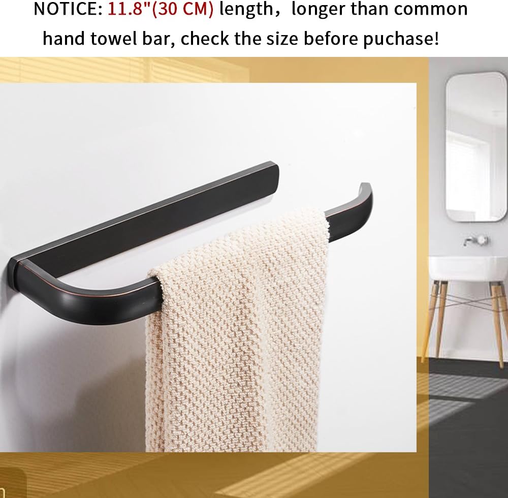 Oil Rubbed Bronze Wall Mounted Brass Towel Bar