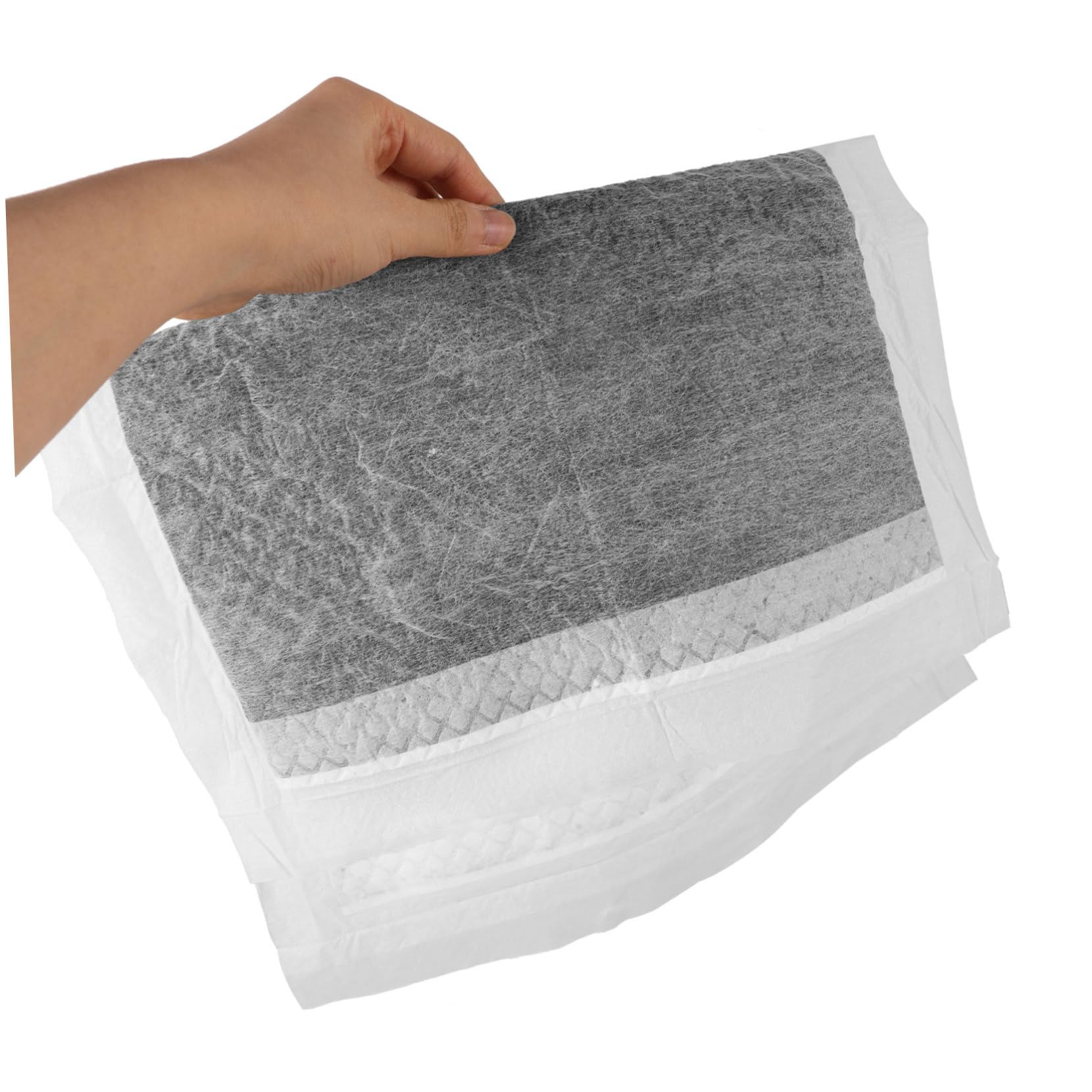 ibasenice Almohadilla Absorbente para Orina De Mascotas De Tela No Tejida Carbón Activado, Tamaño 33x45 Cm, 100 Unidades, para Entrenamiento y Viaje De Perros Pequeños y Cachorros