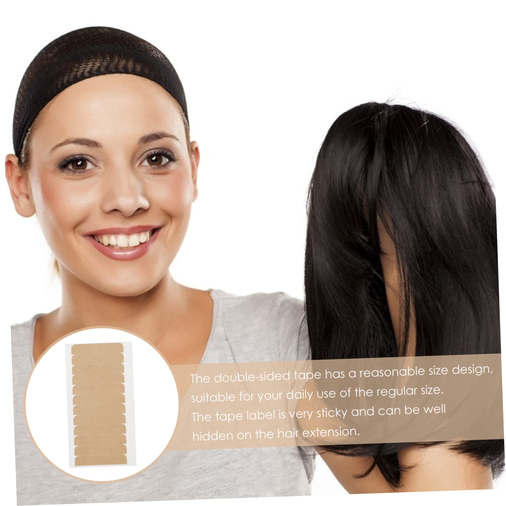 AUTSUPPL Hair Extension Adhesive 10 Sheets 24 Tabs Each Strong Hold Damage- for Hair Extension Supplies