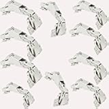 Soft Close Hinges for Frameless Cabinets,180 Degree Hidden Cabinet Hinge, Soft CloseStainless Steel Hydraulic Adjustment Installation, MEIYOULE Full Cover Hinge(10 pcs,5 Pairs)