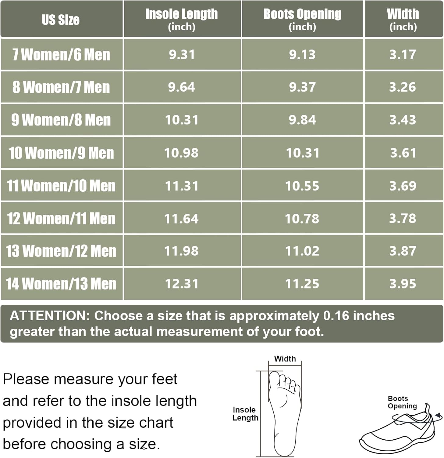 Kalkal Men's Rain Boots, Waterproof Garden Shoes, Neoprene Rubber Footwear for Camping, Lawn Care, Gardening and Yard Work(Size 6-14) - Image 5