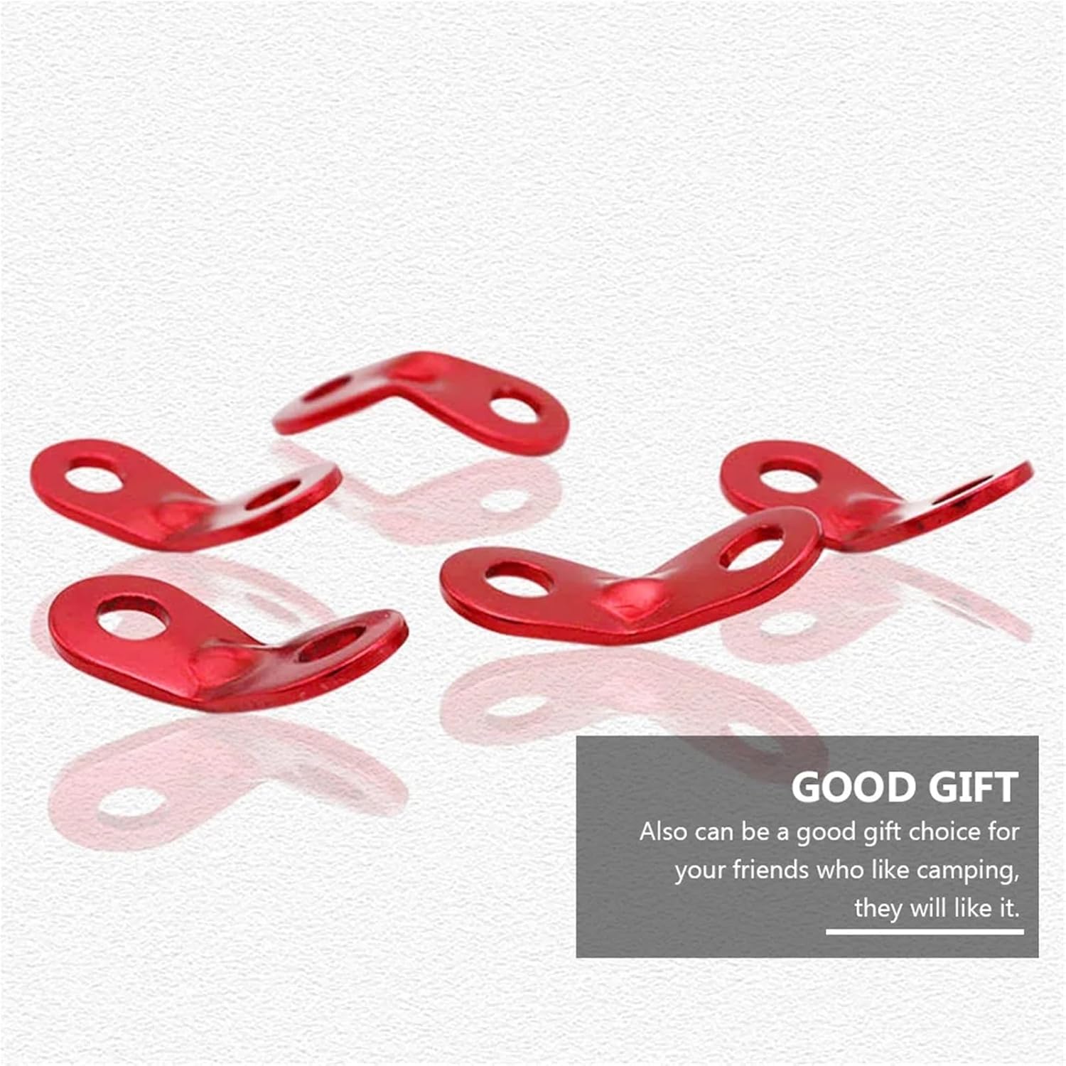 60Pcs Rope Buckle Tent Wind Adjuster Stopper Tensioner Aluminum Alloy Camping Fastener