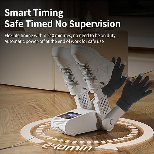 Miniatura 6 de Secador de botas para botas de trabajo, secador de zapatos con soplador de calor, secador de guantes y calentador de botas - purificación de fuente