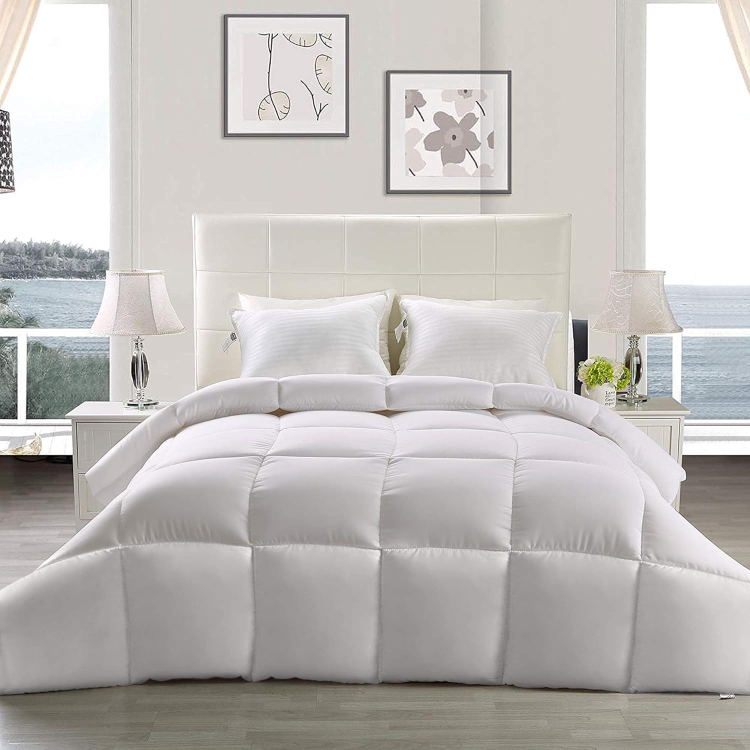 Utopia Bedding Down Alternative Comforter (Twin, White) - All Season Comforter - Plush Siliconized Fiberfill Duvet Insert - Box Stitched : Home & Kitchen