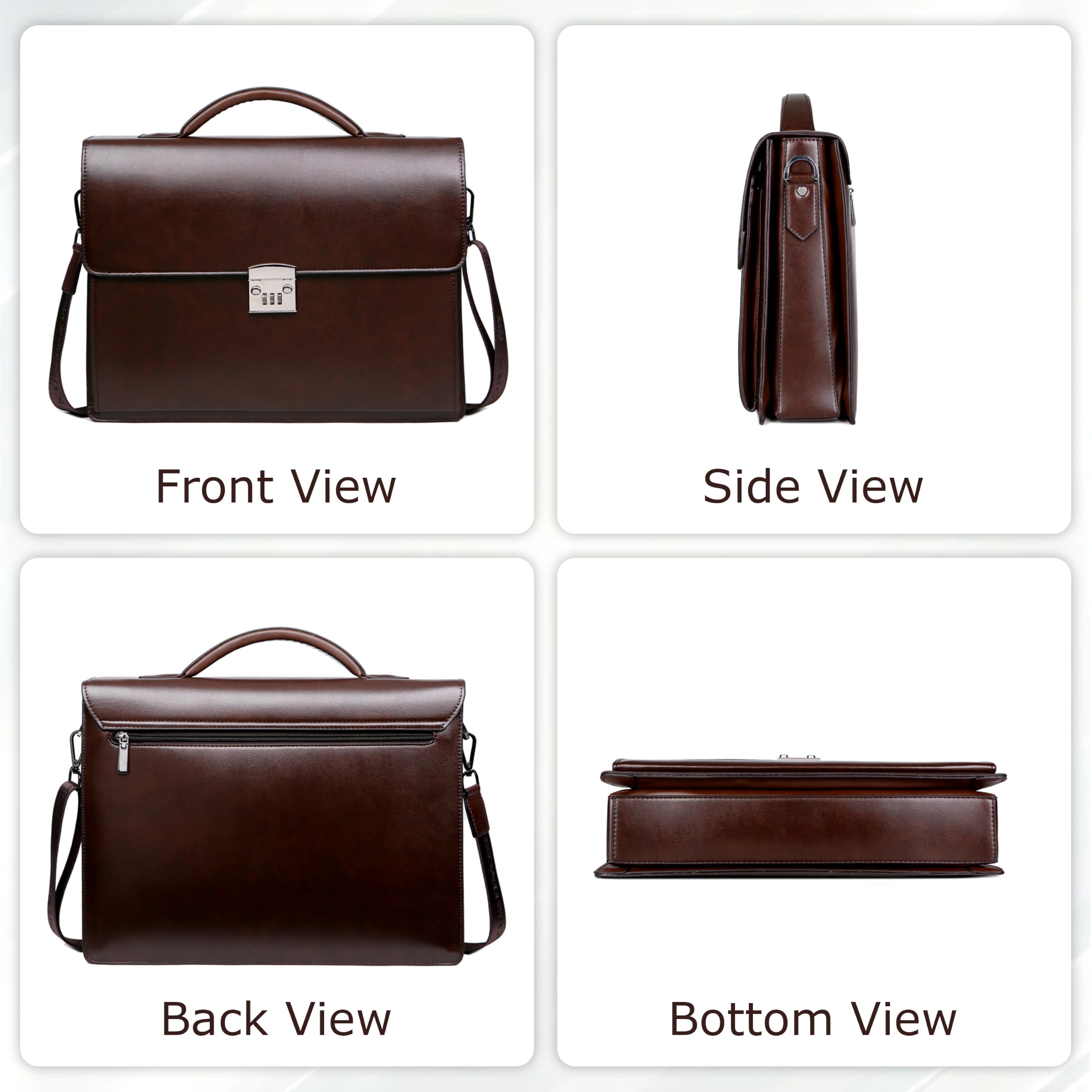 [FSD.WG]Business Bag Borsa in pelle Borsa da Affari per Computer Portatile Borsa da Uomo