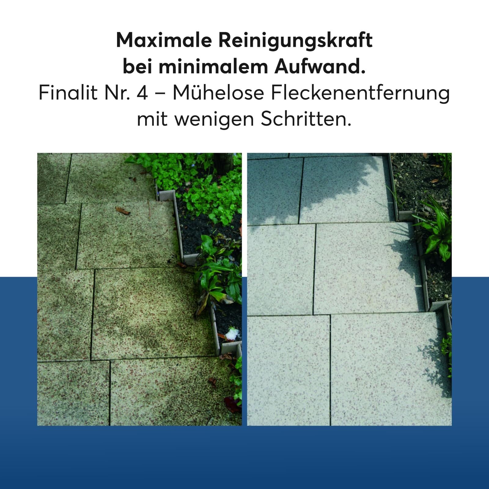 Finalit Nr. 4 Gelbe Flecken Entferner (sauer) | 1x 1L | Effektive Beseitigung von Flecken von Holz, Blätter, Gras, Beeren, Karton uvm. | Für alle Natur- und Kunststeine geeignet