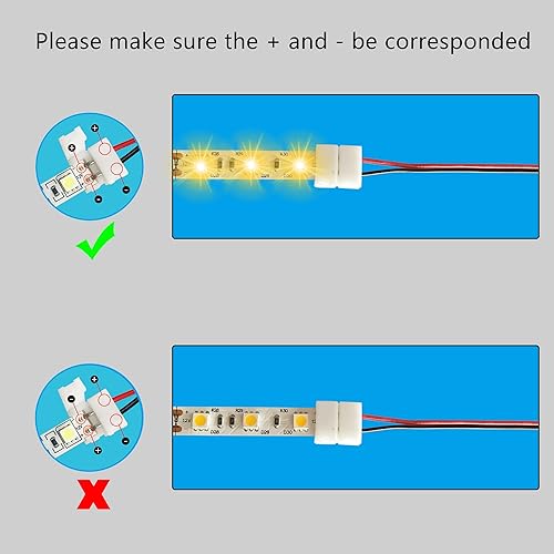 Miniatura 4 de PNGKNYOCN Conector LED de 2 pines de 0.315 pulgadas con interruptor en línea de encendido y apagado, enchufe hembra de 0.217 in x 0.083 in de CC a 2
