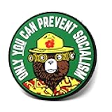 Only You Can Prevent Socialism Bear Parody Hook and Loop Morale Patch | Funny Tactical Patch