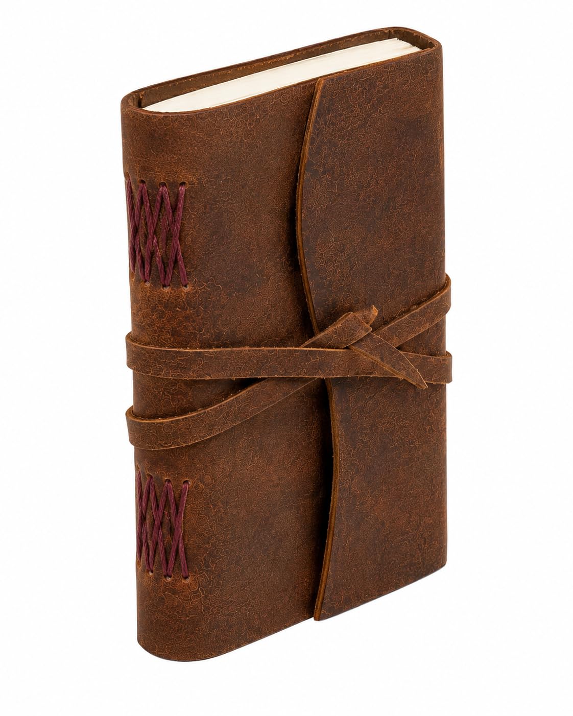 Handmade Leather Journal Notebook - Vintage Wrap-Tie Diary (Extra Large)