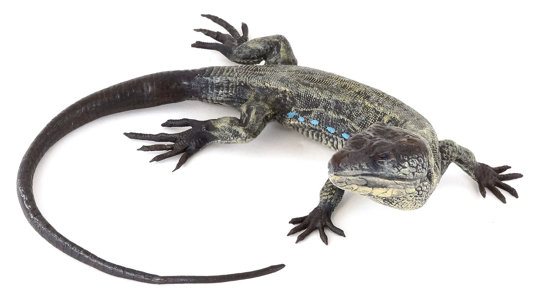 Kunst & Ambiente - Bronze viennois - lézard - Iguane - Reptile - Figurine Animale Authentique - Peinte à la Main - Figurine décorative - Vienne - Figurine - Sculpture - décoration