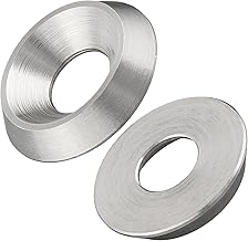 Rosettes Twisted Made of Solid Material | Stainless Steel A2 / V2A | for Countersunk Screws | with ETA Approval | Washers Decorative Washers | Countersunk Washers (M8, Pack of 25)