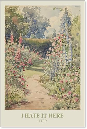 Miniatura 31 de Jefuzh Arte de pared de paisaje de naturaleza otoñal, póster de paisaje de árbol de bosque de otoño, hojas de arce retro, pintura al óleo, Vintage