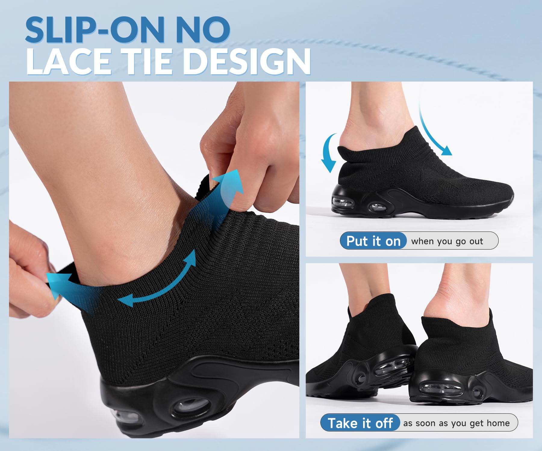 LARNMERN Zapatillas de Seguridad Mujer Sin Cordones Punta de Acero Calzado de Trabajo Ligero Respirable