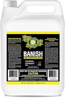 Supreme Growers Banish All Natural Fungicide Downey & Powdery Mildew Control Proprietary Mixture of Powerful Natural Geraniol 1 Gallon Concentrate Mixes to 960 Gallons of Non-Toxic Spray