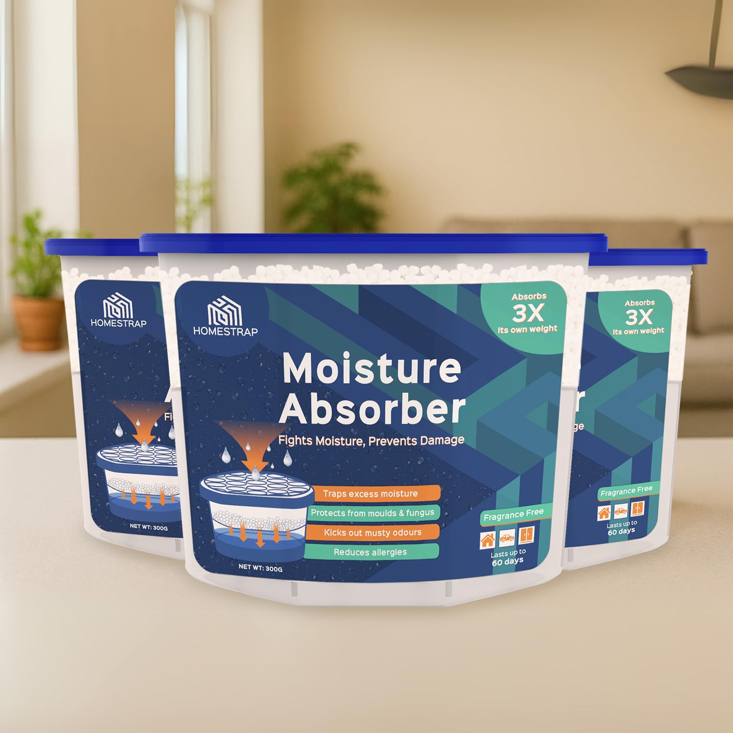 HomeStrap Moisture Absorber - Protect Your Belongings -1