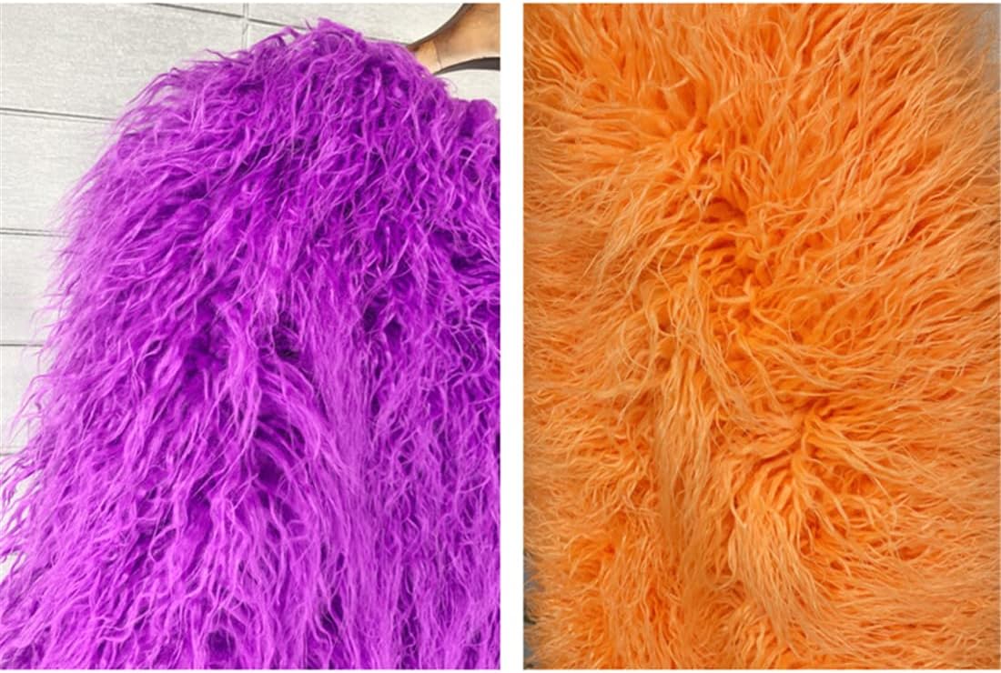 Shaggy Fluffy Faux Fur Coat Solid Color Sweater, Long Sleeve Short Jacket, Women's Fashion Puffy Overcoat Outwear - Image 2