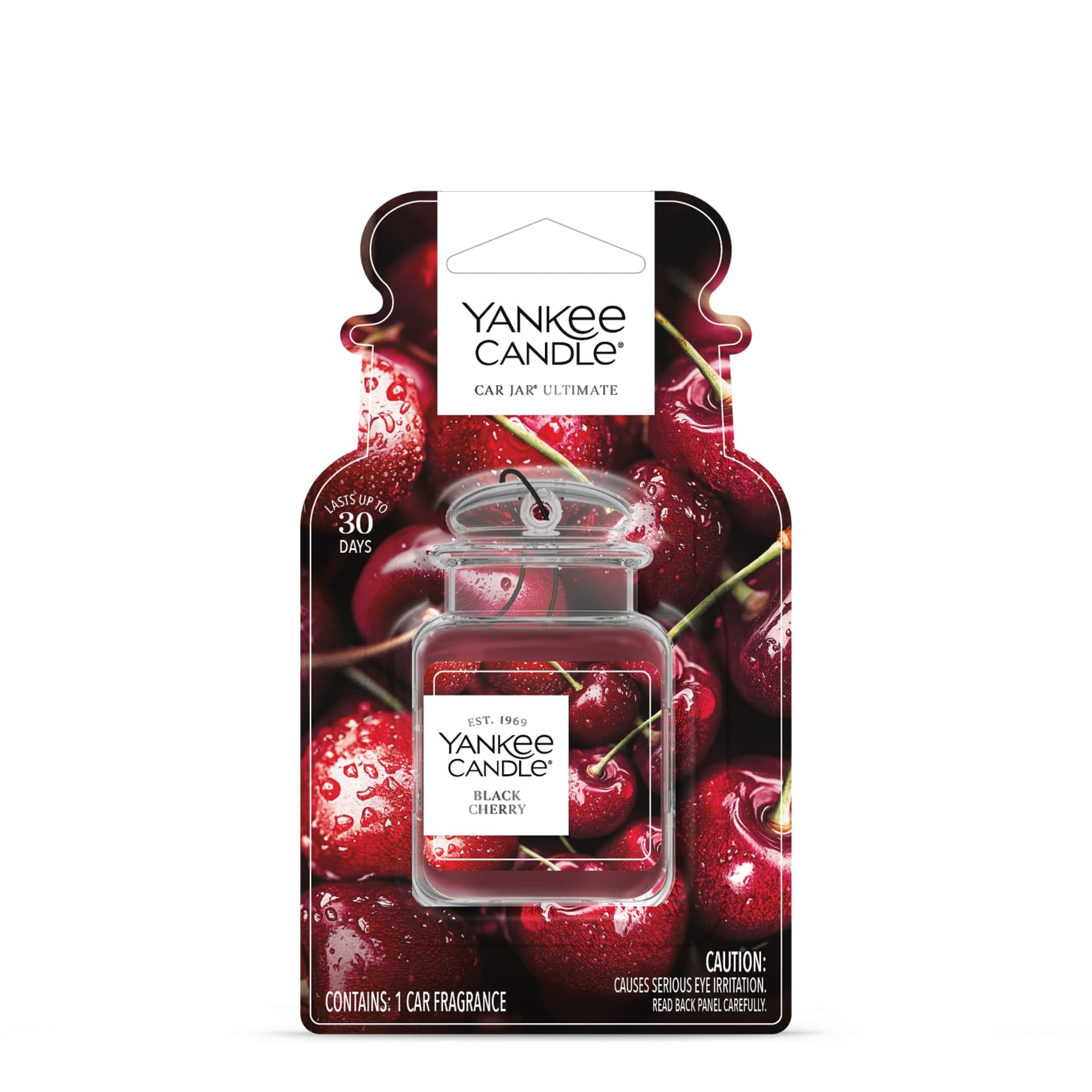 Yankee Candle, Duftkerze im Glas, klein, Duft: Vanille, Limette, rot, Car Jar Ultimate