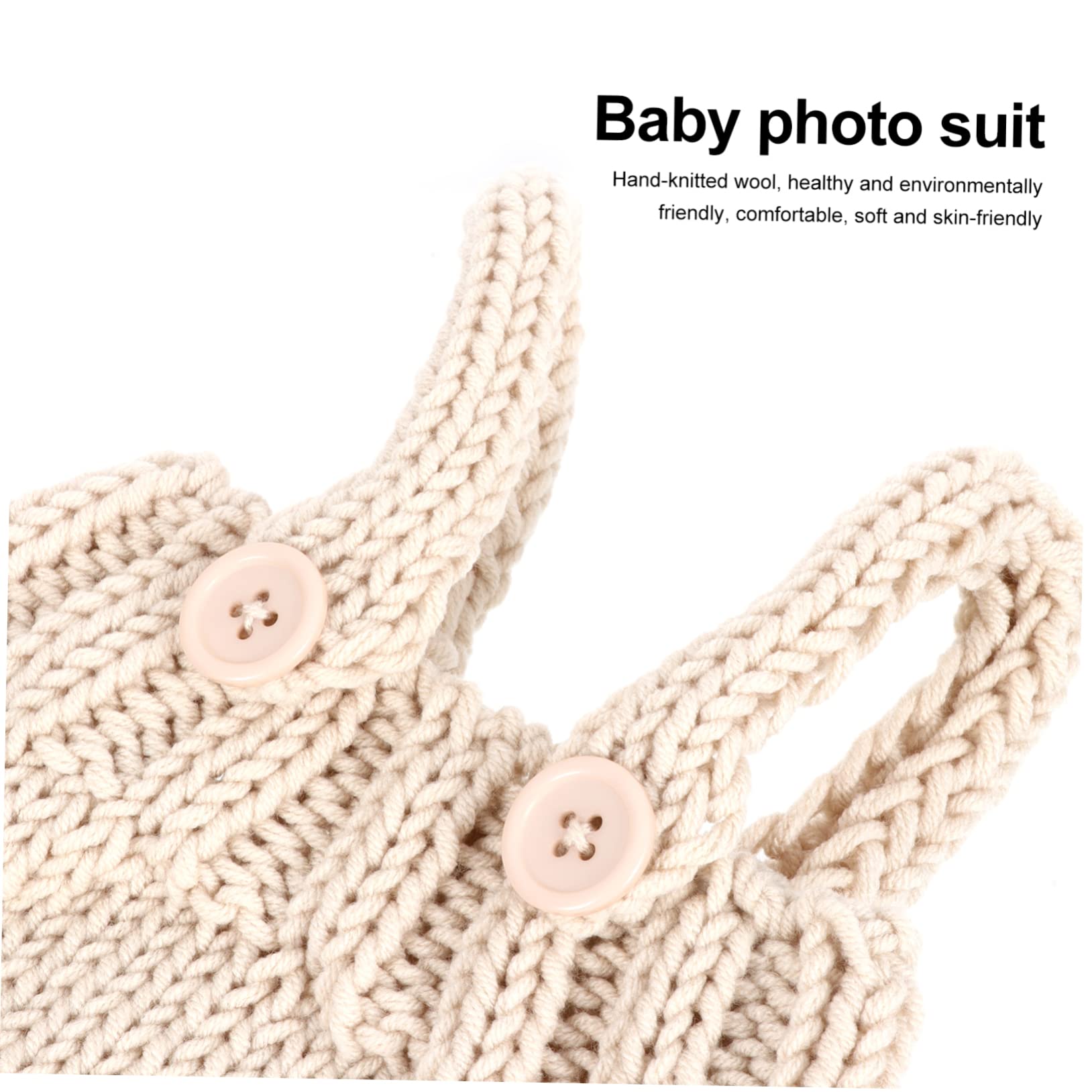 LIFKOME 3 Uds Atrezos Para Fotografía De Bebés Gorro Para Niños Pequeños Sombrero Para Niñas Kit De Punto Traje De Fotografía Infantil Traje De Navidad Para Bebés De Bebé Ropa De
