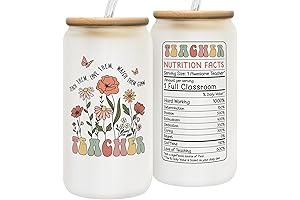 Teacher Gifts: Appreciation, Back To School, New Teacher Week Gifts - 16 Oz Can Glass