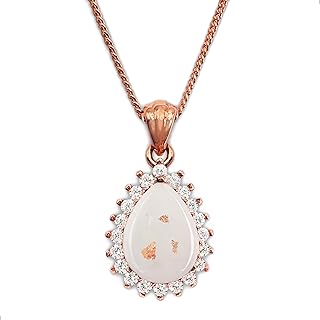 Milky Treasures Teardrop Necklace DIY Breastmilk Jewelry Making Kit | Rose Gold Plated 925 Sterling Silver Pendant | Breastfeeding Keepsake | New Mom Gifts | Baby Shower | Lactation (Full Kit)