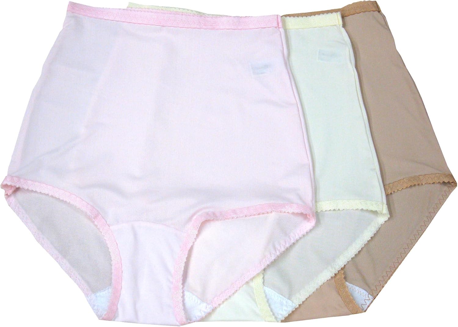 Shadowline Women's Panty Full Brief Nylon Spandex Underwear 17005-3 Pack