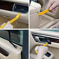 Vista 3 de Kit de herramientas para quitar molduras de coche, 5 piezas herramienta de extracción de clip automático para quitar sujetadores de puerta