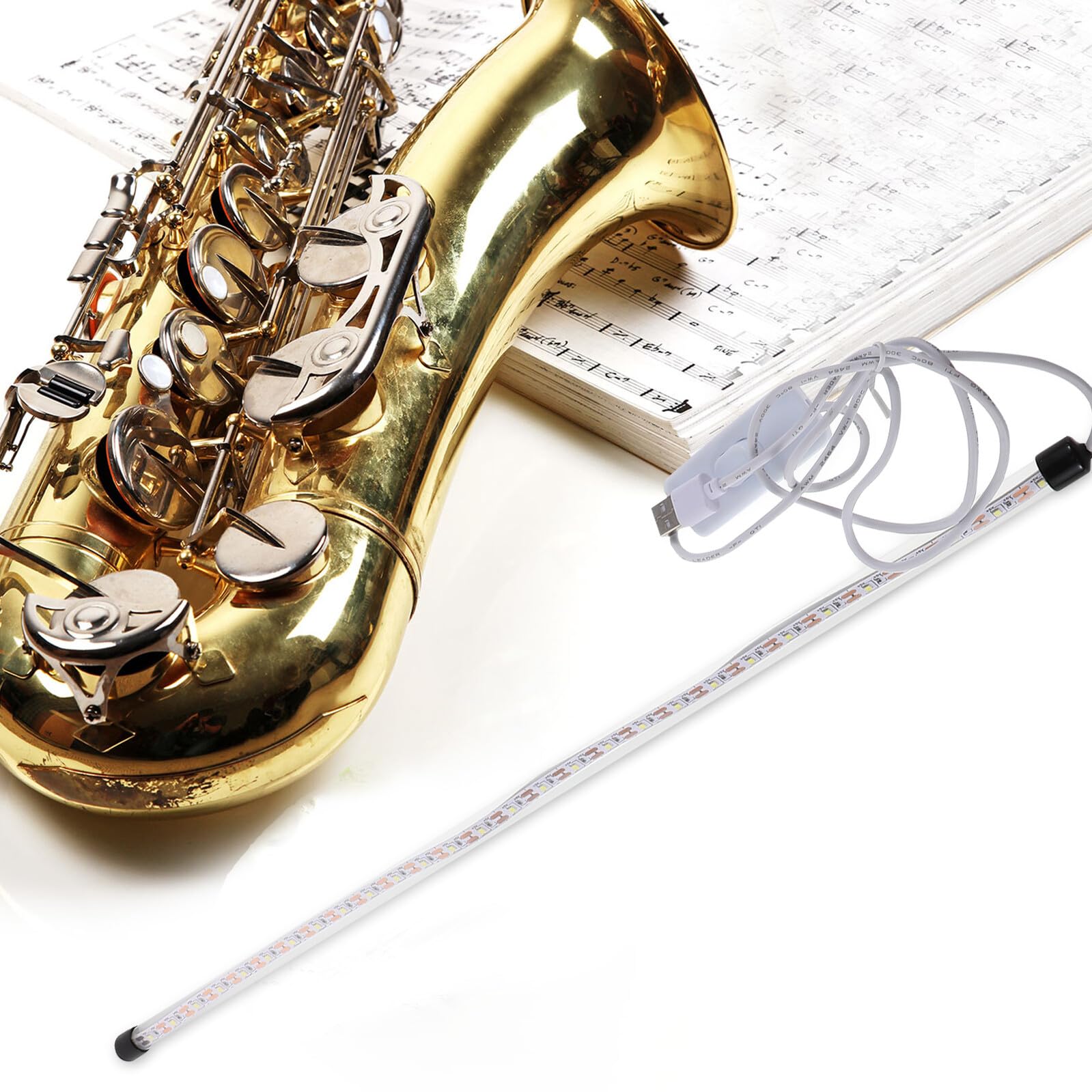 MAGICLULU LED aus ABS und Metall Lecksuchleuchte Zufälliger Stil mit Hoher Helligkeit Tragbar für Saxophon und Klarinette für Reparaturen bei Schwachem Licht