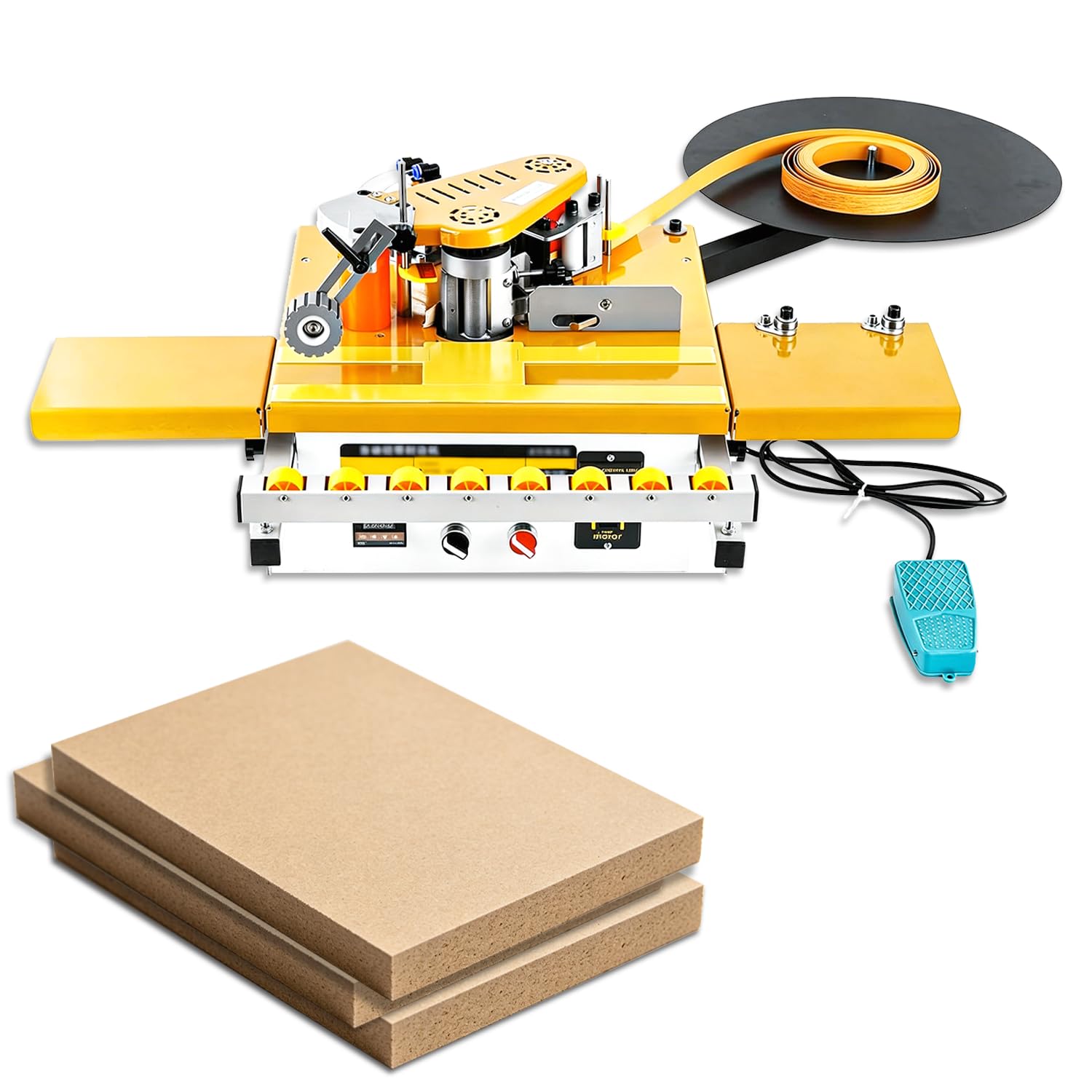 WTRYRN Multi-Function Desktop Edge Sealer, Reinforced Press Wheels 110V