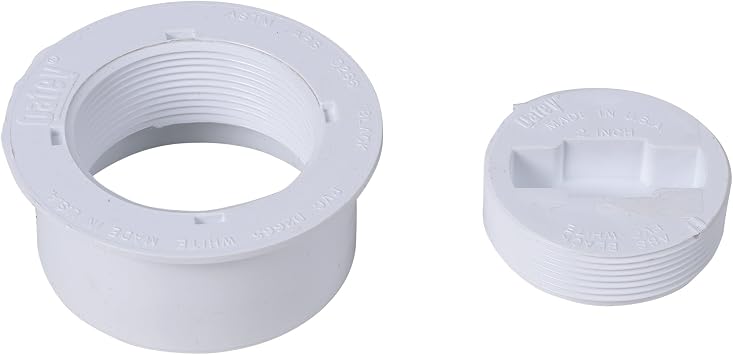 Oatey 43731 3 in. Snap-In White PVC Cleanout Assembly