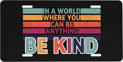 Miniatura 11 de Placa de matrícula frontal Be The Sunshine, placa decorativa de metal de aluminio para automóvil When You Can't Find The Sunshine, cubierta de Sé el