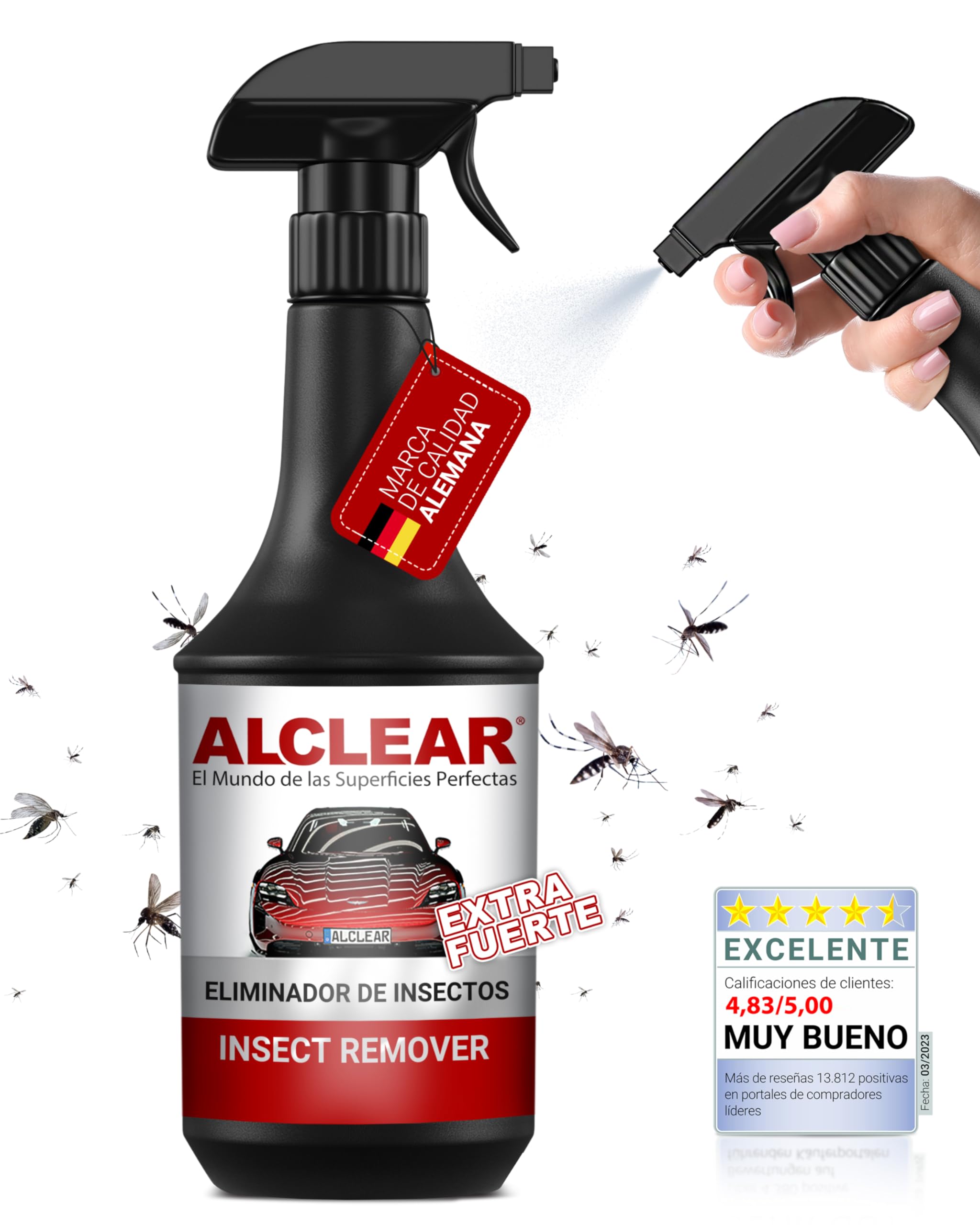 ALCLEAR 721IX Quitainsectos extra para vehículos, 1000 ml