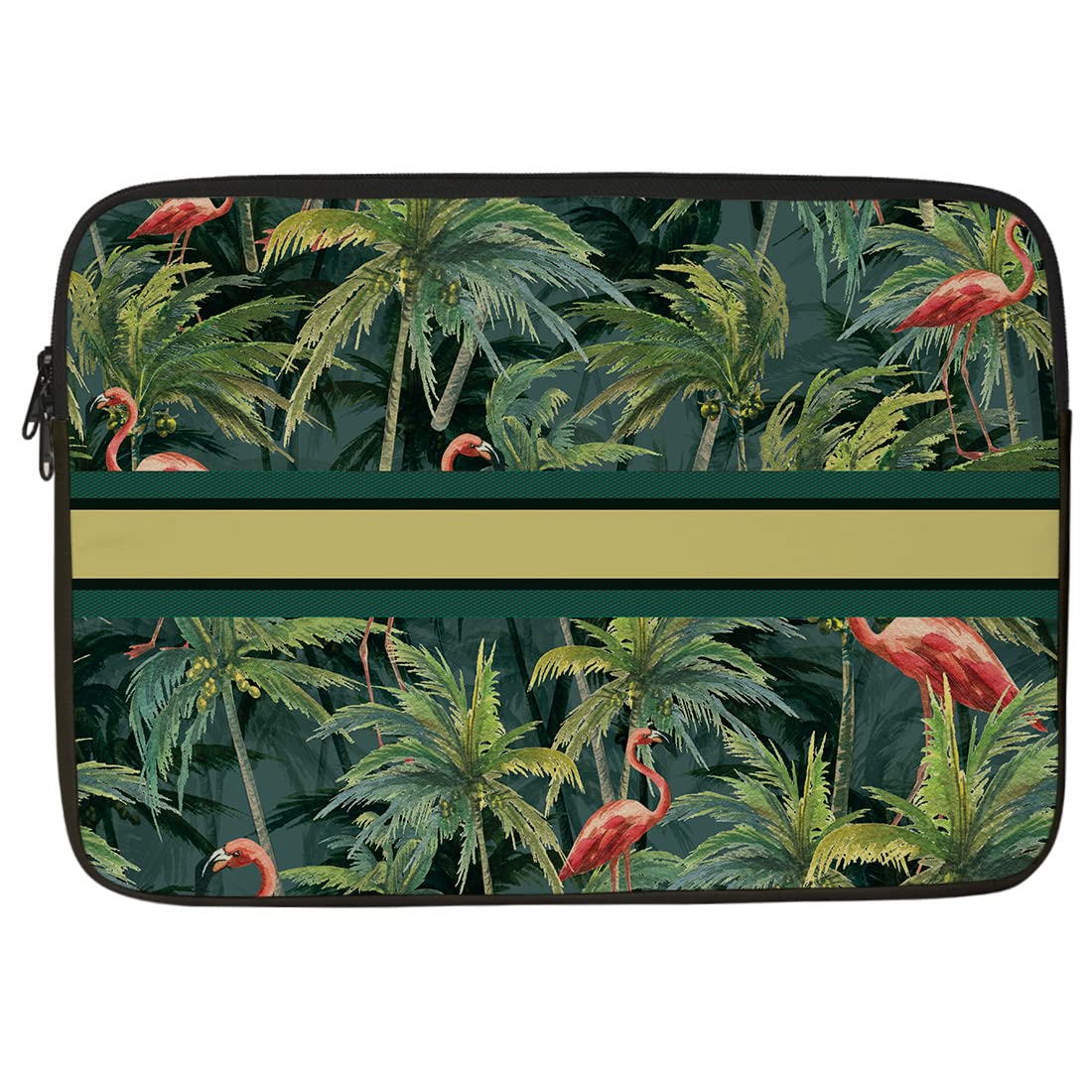 Crazyify Flamingos Printed Laptop Sleeve/Laptop Case Cover/Laptop Bag 14 inch with Shockproof & Waterproof Linen On All Inner Sides | MacBook Pro/Laptop Sleeve for Men & Women (B0C595KR37) Amazon Price History, Amazon Price Tracker
