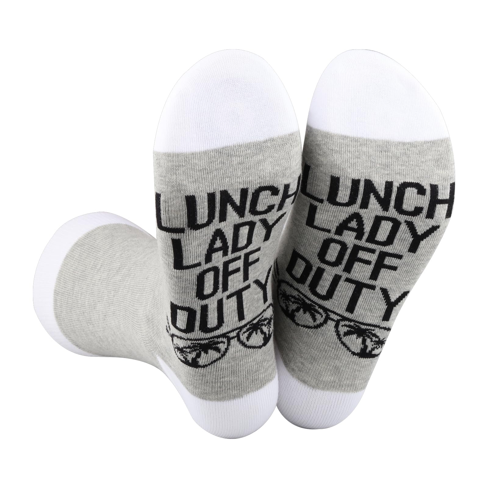 BDPWSS Lunch Lady Gift Cafeteria Worker Gift Lunch Lady Off Duty Socks Cafeteria Crew Gifts Lunch Ladys Vibes Gifts