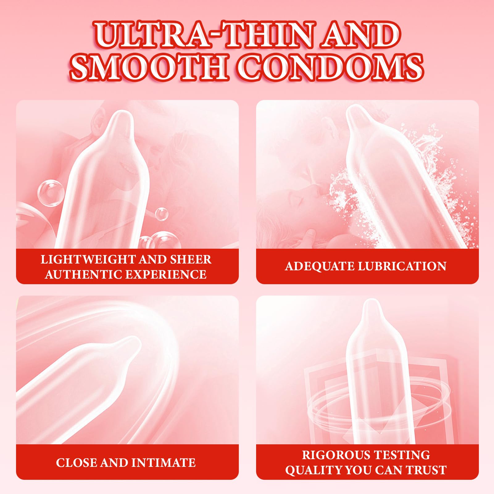 160 Unidades Preservativos, Condones Thin Extra Feel, Sensación Natural, Hechos de Látex, 53 mm, Preservativo para Hombre, para Una Sensación Intensa Durante El Acto Sexual — view 3