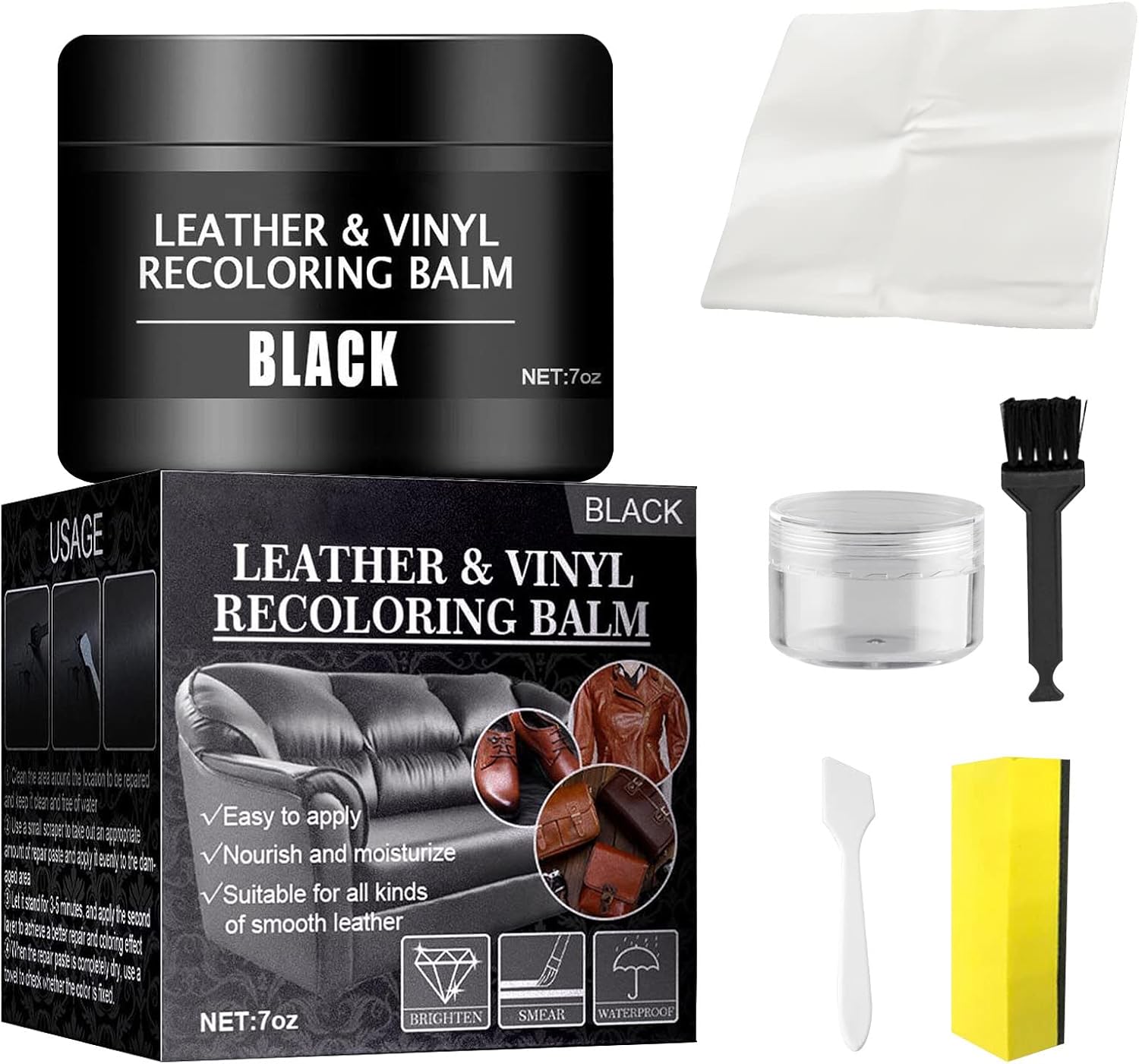 Leather Recoloring Balm Leather Repair Kit for Furniture