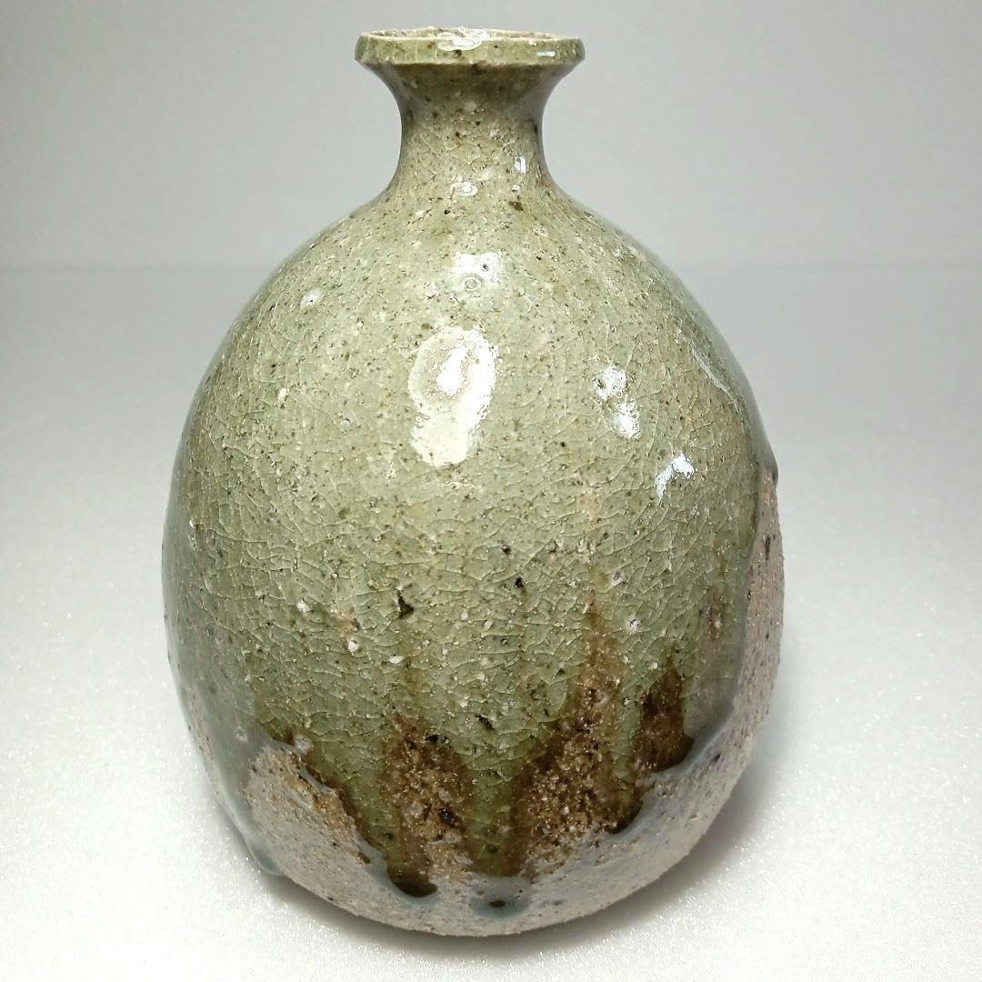 備前焼 竹内靖之 作 備前茶入 仕覆 国司間道 茶道具 共箱 栞 茶入