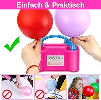 Pompă electrică de baloane HELESIN 600 W, portabilă, cu 2 moduri de umflare, pentru petreceri aniversare și decorațiuni de Crăciun 3