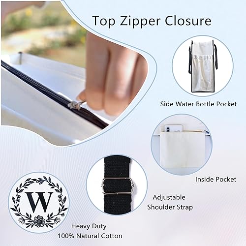 Miniatura 4 de BeeGreen Regalos para mujeres, bolsa de mano con inicial para su madre, compañeras de trabajo, profesoras, bolsas de cumpleaños personalizadas con