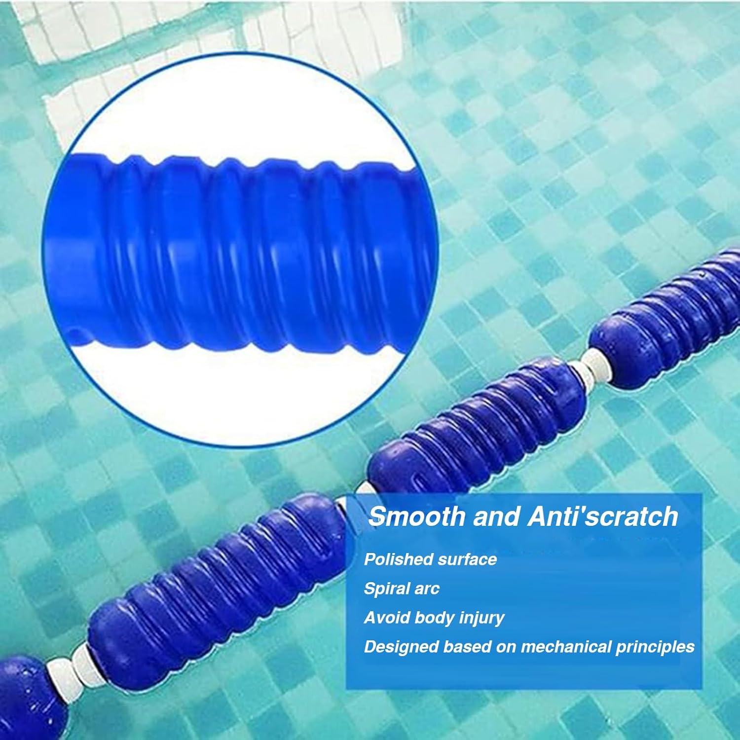 Floating Pool Safety Dividers, Lane Lines & Buoy Ropes for Inground Pools & Competitions, Durable Steel Wire Safety Lines