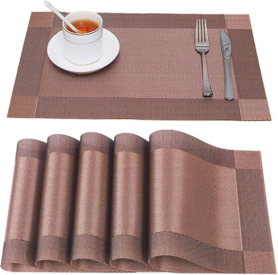 dark brown placemats