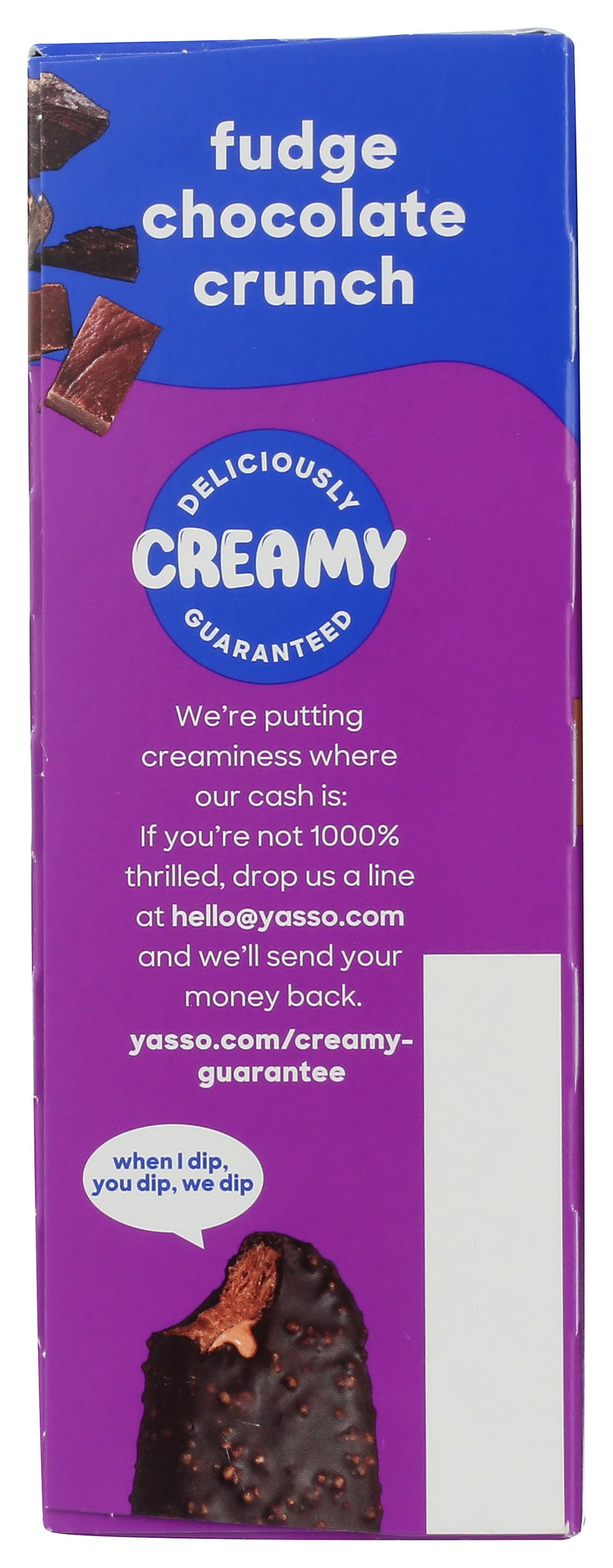 Amazon.com: Yasso Fudge Chocolate Crunch Greek Yogurt Bars, 10.6