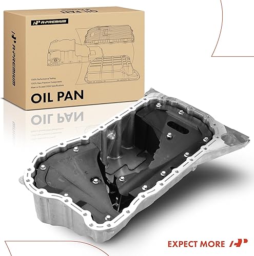 Miniatura 9 de A-Premium Cárter de aceite de motor con tapón de drenaje compatible con Audi A3 Quattro 2006-2009, TT Quattro 2008-2009, VW Eos 2007-2008, R32