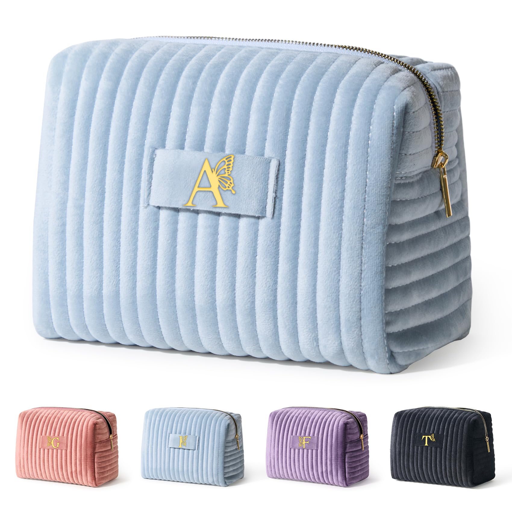 COSHAYSOO Dirty Secret Santa Gifts for Coworker Women Makeup Bag Blue A