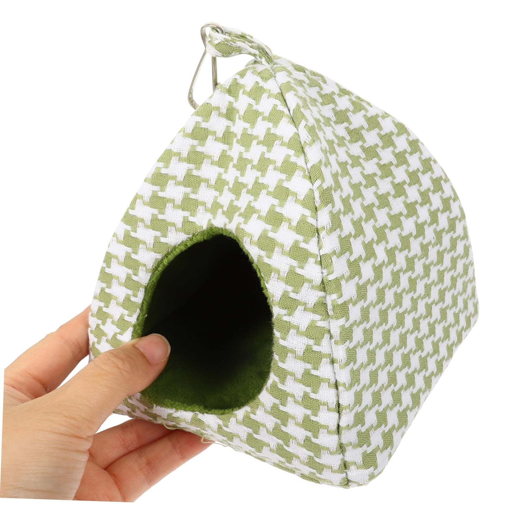 minkissy Hamaca de nido de pájaros, hamaca para mascotas, hamaca de felpa, jaulas de pájaros pequeñas para periquitos, nido de loro de invierno, suministro de pájaros, hamaca colgante para jaula nido
